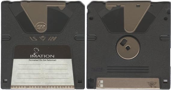 Imation Super Disk 120 MB DISKETTE. SECURED ENCRYPTION TECHOLOGY REQUIRES SUPERDISK/LS 120 DRIVE