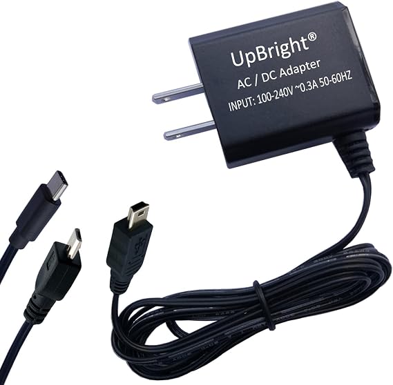 UpBright USB 5V AC/DC Adapter Compatible with Phonak Charger Case Go BTE RIC Combi Ease Life Slim PartnerMic Audeo P90R L90R P90 B90 L90 R 0459 Lumity PAIR Hearing Aids Dock 5VDC Power Battery Charger
