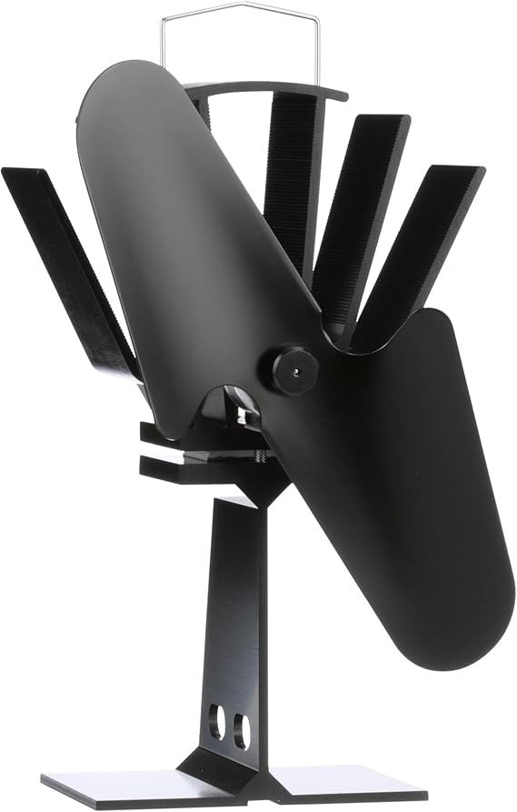 Ecofan Original Heat Powered Stove Fan - Powerful Classic Design, High Performance, Perfect for Wood Stoves, 100 CFM - Circulates Warm Air Efficiently & Reduces Fuel Cost