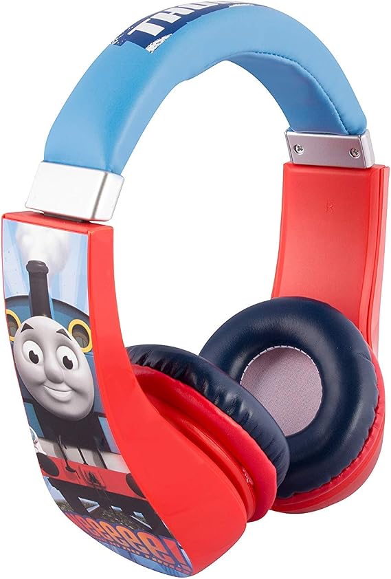 Sakar Kids Safe Over The Ear Headphones, Volume Limiter for Developing Ears, 3.5MM Stereo Jack, Recommended for Ages 3-9