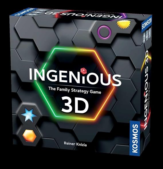 Thames & Kosmos Ingenious 3D Strategy Game | Family Tile Placement Puzzle for Kids & Adults | 3D Logic Board Game | 2–4 Players | Age 8+ | Creative Thinking Challenge | Fun for Family Game Night