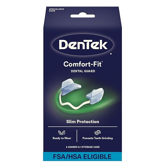 DenTek Professional-Fit Dental Guard, Mouth Guard for Grinding Teeth, 1 Ct | FDA-Cleared, Mouth Guard for Grinding Teeth at Night, Custom Fit, Maximum Protection, Prevents Teeth Grinding, BPA Free