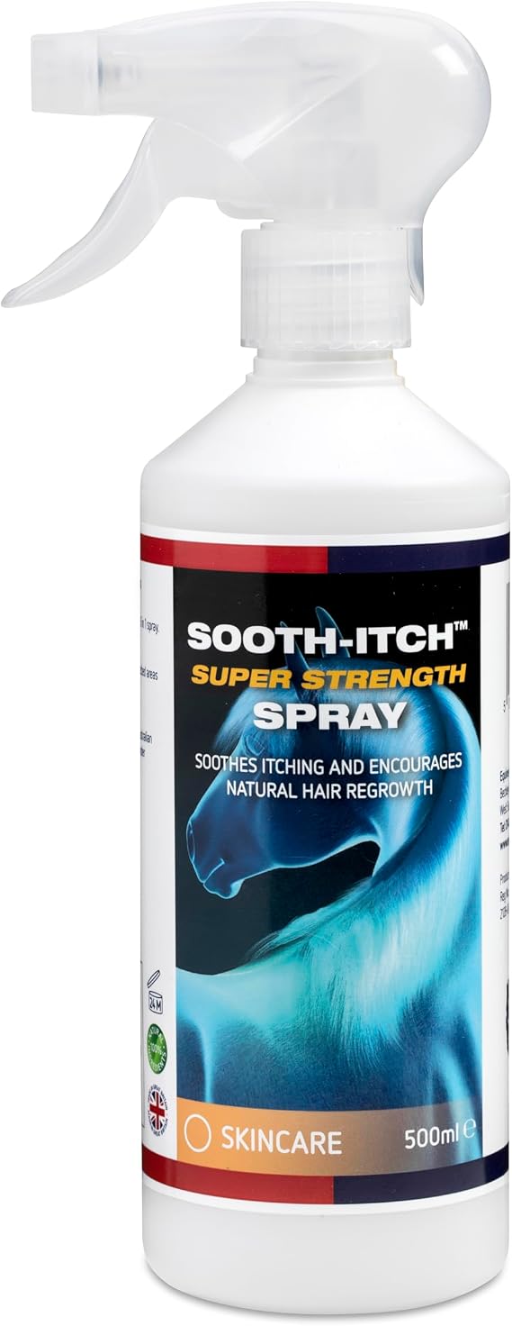 Equine America Sooth Itch Spray Horse Soothing Skin Itch Spray 500ml. Perfect For Horses And Ponies. Perfect For Dry Skin & Scabs. Contains Natural Ingredients Including Lavender, Tea Tree & Chamomile