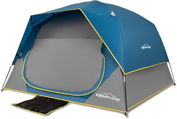 LOYEAHCAMP Tents 4 Person Camping Tent with Rainfly