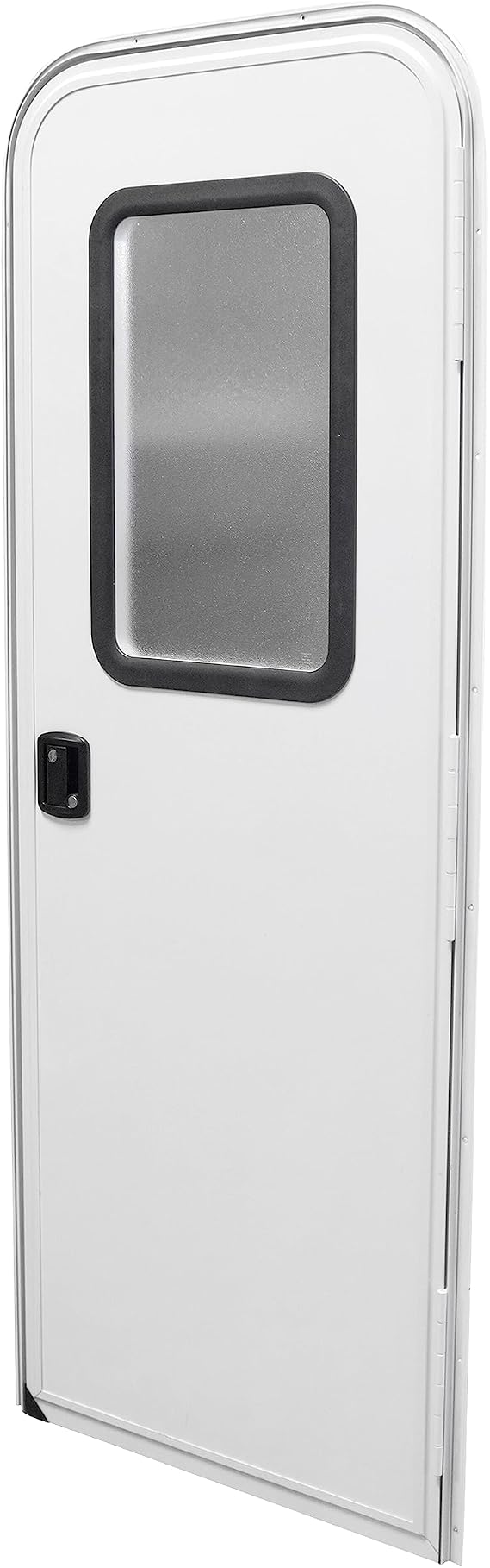RV Entry Door 26" x 72" Face Mount Foam Core Passenger Side Door with Radius Corners on Top and Square Bottom with Screen Door (26 (W) X 72 (H) Pass Side, White)