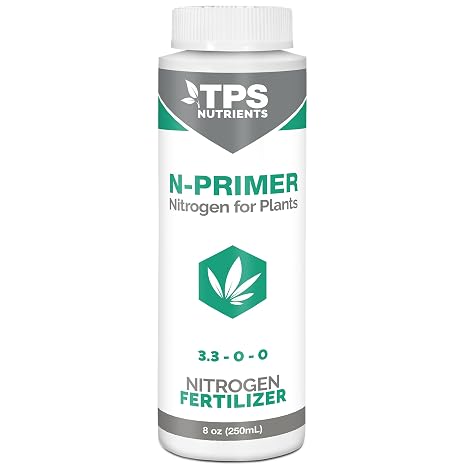 TPS NUTRIENTS N-Primer Nitrogen Supplement for Fast Vegetative Growth, Promotes Dark Green Leaves 8 oz (250mL)