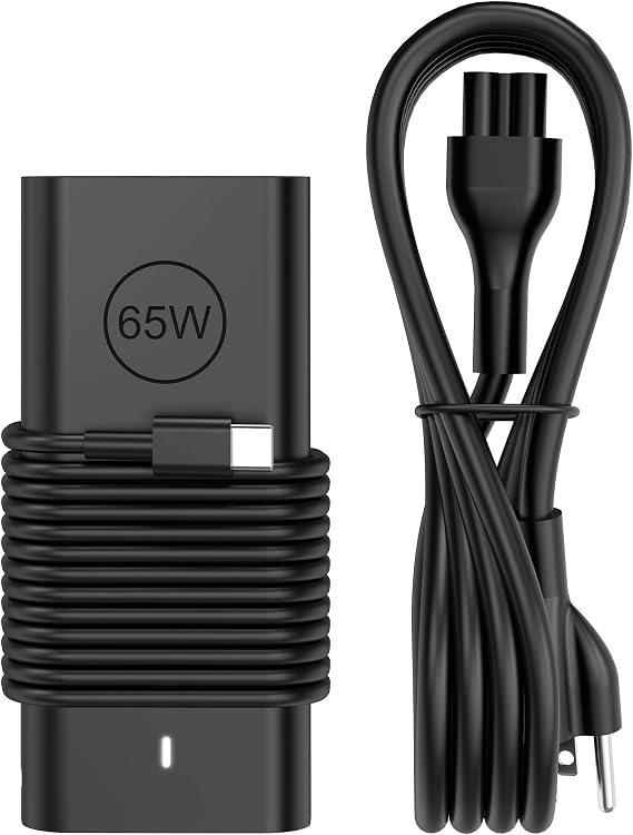 65W USB C Laptop Charger Compatible with Dell XPS 12 13 Chromebook 3100 and Latitude 3000 5000 Series
