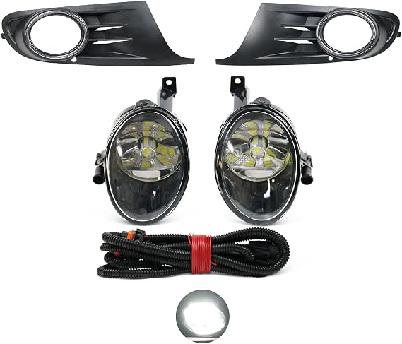 For VW Golf 6 MK6 2009 2010 2011 2012 2013 Golf 6 Cabriolet 2012-2016 Front LED Fog Light Fog Lamp Cover Harness Assembly