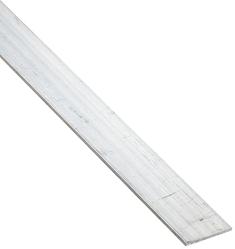 6061 Aluminum Rectangular Bar, Unpolished (Mill) Finish, Extruded, T6511 Temper, ASTM B221, 1/4" Thickness, 2" Width, 36" Length, OnlineMetals