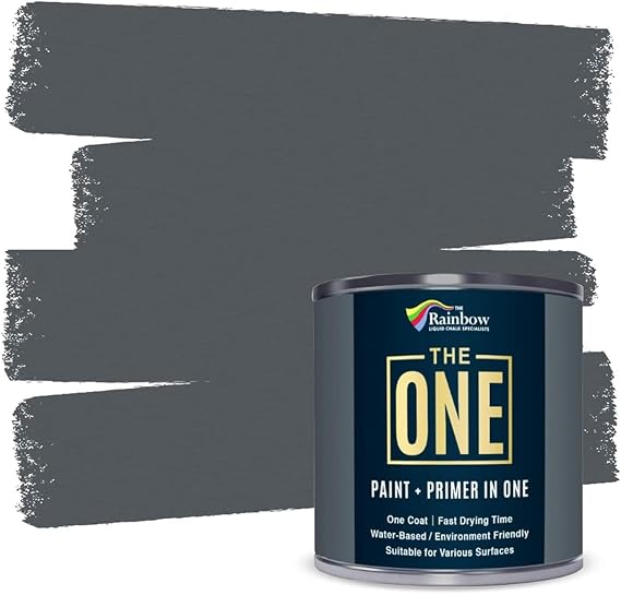 THE ONE Paint - Satin Finish - Multi Surface Paint 250ml Sample (Dark Grey)
