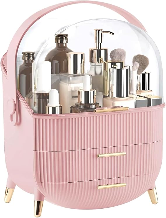 Makeup Organizer for Vanity, Large Capacity Skincare Organizer Countertop