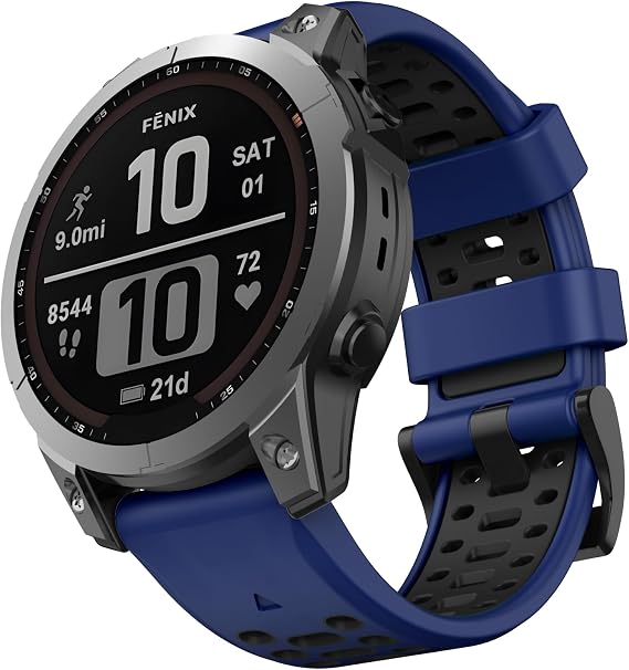ISABAKE 22mm QuickFit Strap for Garmin Epix Gen 2/Fenix 8 47mm/7 6 Pro