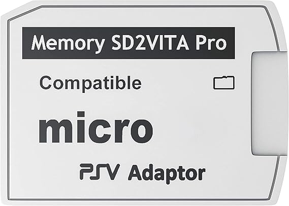 Skywin SD2Vita PS Vita Memory Card Adapter 1 Pack - Compatible with PS Vita 1000/2000 3.6 or PS Vita HENkaku System