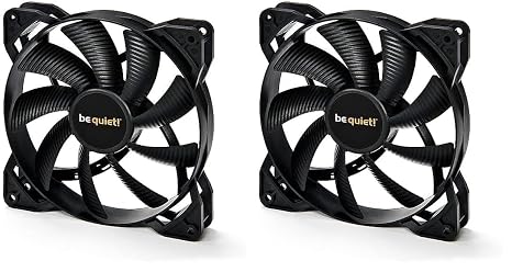 Be quiet! Pure Wings 2 120mm PWM high-Speed, BL081, Cooling Fan, Black (Pack of 2)