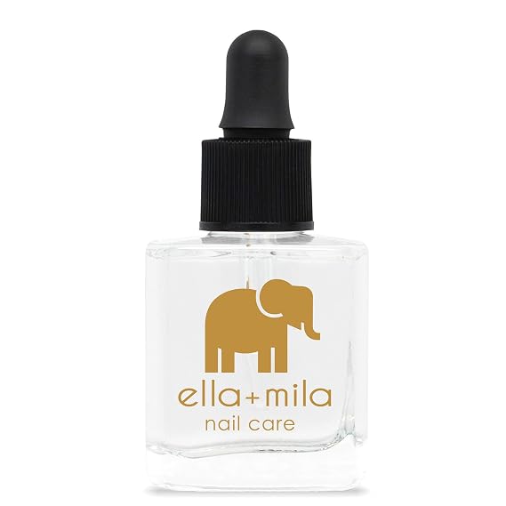ella+mila Fast Dry Top Coat - Quick Dry, High-Shine Clear Nail Polish