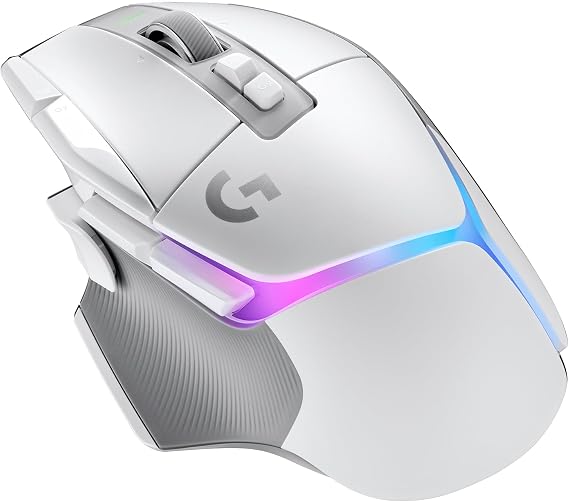 Logicool G Gaming Mouse G502 X PLUS LIGHTSPEED Wireless Mouse G502XWL-RGBWH LIGHTFORCE Hybrid Switch HERO 25K Sensor 13 Programmable Buttons USB Type-C Charging LIGHTSYNC RGB POWERPLAY Compatible