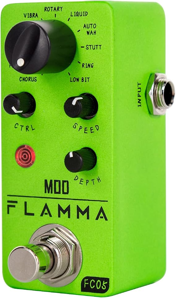 FLAMMA FC05 Mini Modular Pedal Chorus Flanger Tremolo Phase Vibrator Rotary Liquid Auto Stutter Ring with Robit