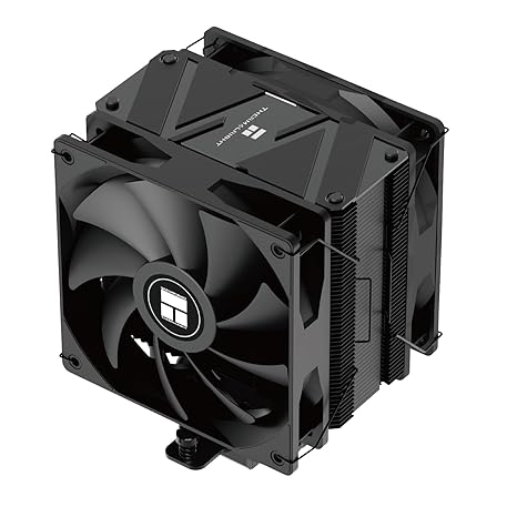 Thermalright Burst Assassin 120 EVO Dark CPU Cooler, 6 Heat Pipes Cooler, Double PWM Quiet Fans CPU Air Cooler with 1500RPM Speed, for AMD:AM4/ AM5/Intel 1700/1150/1151/1200/1851, LGA1700