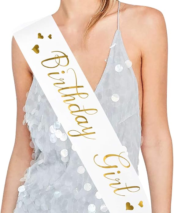 Birthday Girl Sash - Birthday Sash Birthday Party Favors, Supplies and Decorations