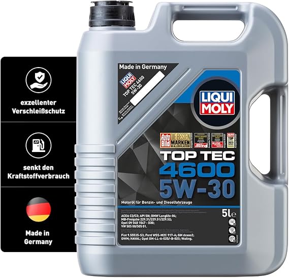 LIQUI MOLY Top Tec 4600 5W-30 5 L Synthesetechnologie Motoröl Art.-Nr.: 3756 2316 / 3756 Top Tec 4600 5W-30