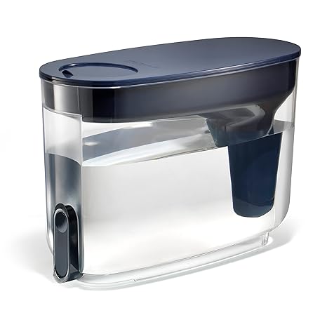 LifeStraw Home BPA -Free Water Filter Dispenser, 18-Cup, Midnight Blue