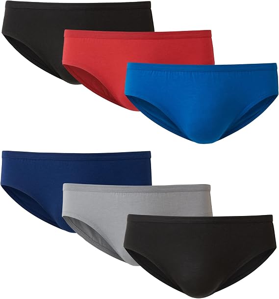 Hanes Men's Bikini Underwear Pack, 6-Pack, Sexy Men's Underwear, Ultra-Soft Stretch Cotton Bikini Briefs, Wicking