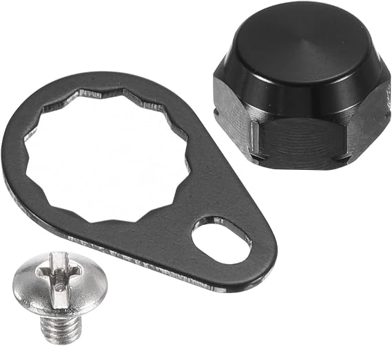 PATIKIL Fishing Reel Screw Nut Locking Plate Right Handle Locking Caps Screw Nut Replacement for DIY Fishing Accessories