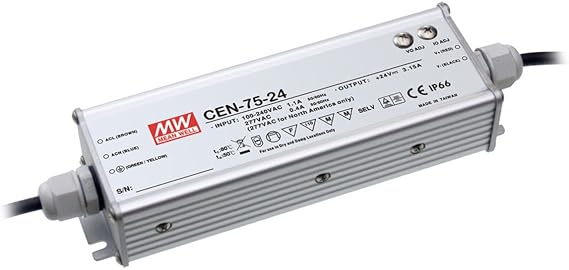 MW Mean Well CEN-75-24 24V 3.15A 75.6W Single Output LED Power Supply with PFC