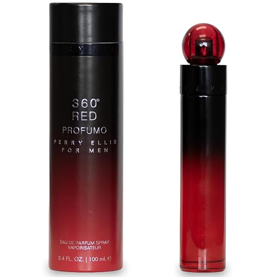 Perry Ellis 360 Red Profumo Eau De Parfum Spray for Men 3.4 Fl Oz / 100 mL