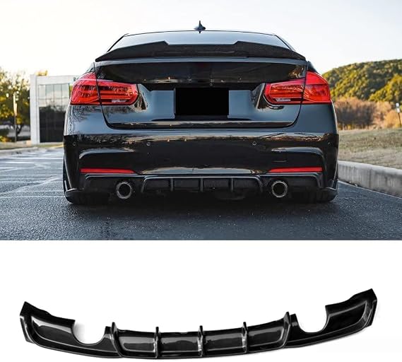 Real Carbon Fiber Rear Bumper Diffuser Lip For BMW F30 320i 325i 328i 335i M Sport