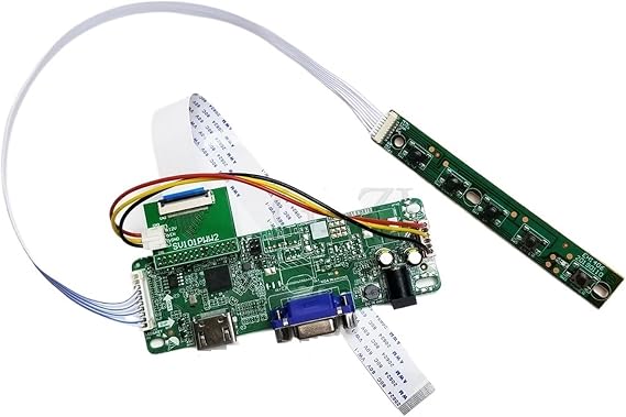 LCD Controller Board for 10.1 Inch 1280 * 800 HSD101PWW2 LVDS 30PIN 0.5mm FPC FFC HDMI+VGA DIY Display Monitor Panel Driver Board,Accessori TV(HSD101PWW2-A01)