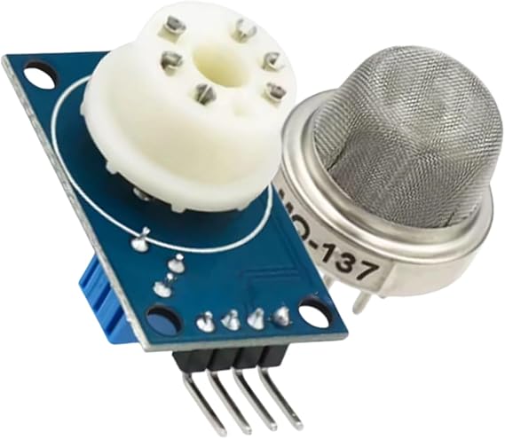 Gas Sensor Module with ABS Base Compatible with Arduino Raspberry Pi ESP8266 0.83x1.27in Compact Size Air Quality Sensor Detection Module for H2S NH3 HCHO CFC