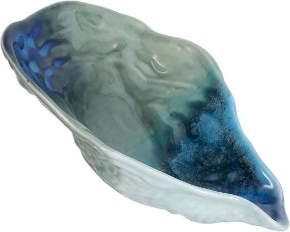 Porcelain Oyster Bowl Unique Ceramic Salad Dish for Appetizers Decorative Serving Plate for Sauce Butter Ketchup Jewelry Display Versatile Home Decor Tray Dragon