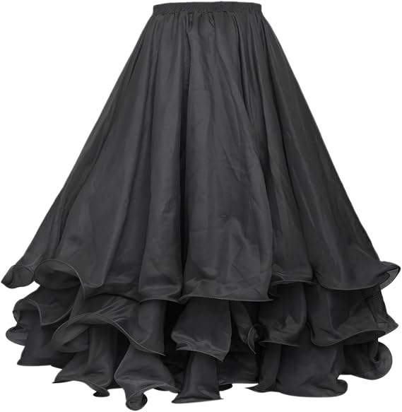 Belly Dance Skirt Halloween Tribal Chiffon Tiered Maxi Full