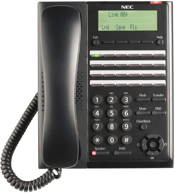 NEC SL2100 IP7WW-24TXH-B1 BE117452 24 Button Display Speaker Telephone Black