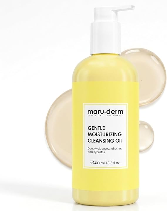 Maruderm Yağ Bazlı Temizleyici – Yüz ve Vücut İçin Nem Destekli Temizleme Yağı, Bitkisel Özütlerle, 400 ML