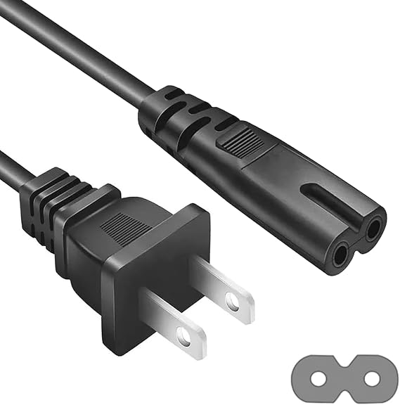 AC Power Cord Cable Fit for Xbox One S, Xbox One X, Xbox Series X/S Replacement Power Cord
