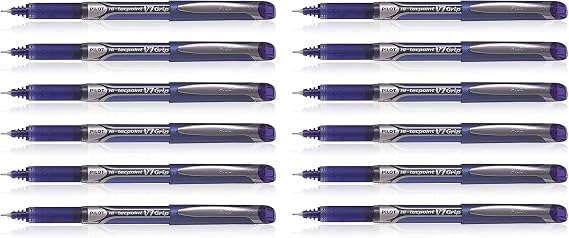 Precise Grip Rollerball Pen, Bold Tip, 1.0mm, Blue Ink, 1 Dz
