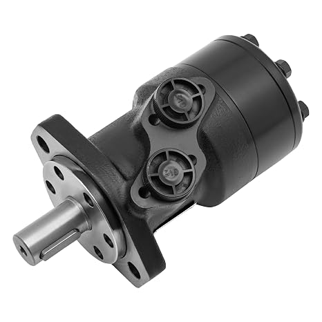 200CC High Torque 285Nm Hydraulic Motor, BMR 200 Replacement for 25mm Orbital Shaft, Cast Iron Hydraulic Motor for Heavy Machinery POIOKLJRE