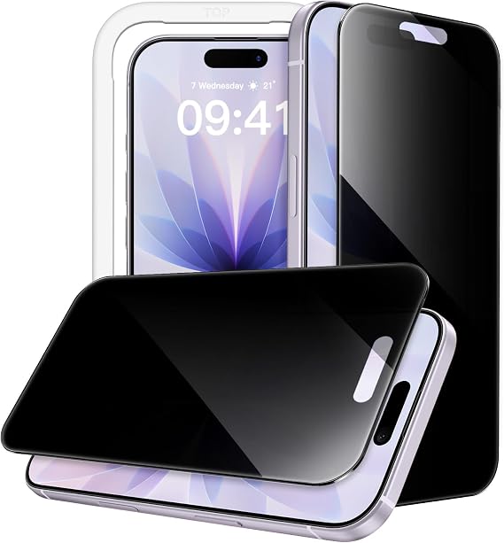 JETech 360 Privacy Screen Protector for iPhone 17, 2-Pack