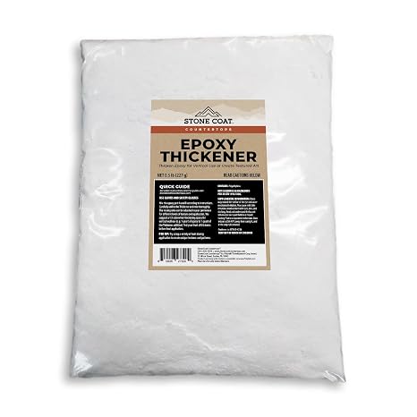 Stone Coat Countertops Epoxy Thickener (0.5 lb) for Vertical Application | Thickening Agent for Vertical, Sloped, 3D Epoxy Projects, Boosts Bond Strength for MDF, Plywood Substrates and Seaming