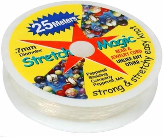 Stretch Magic Clear Bead Cord.7mm 25 Meters (About 82ft)