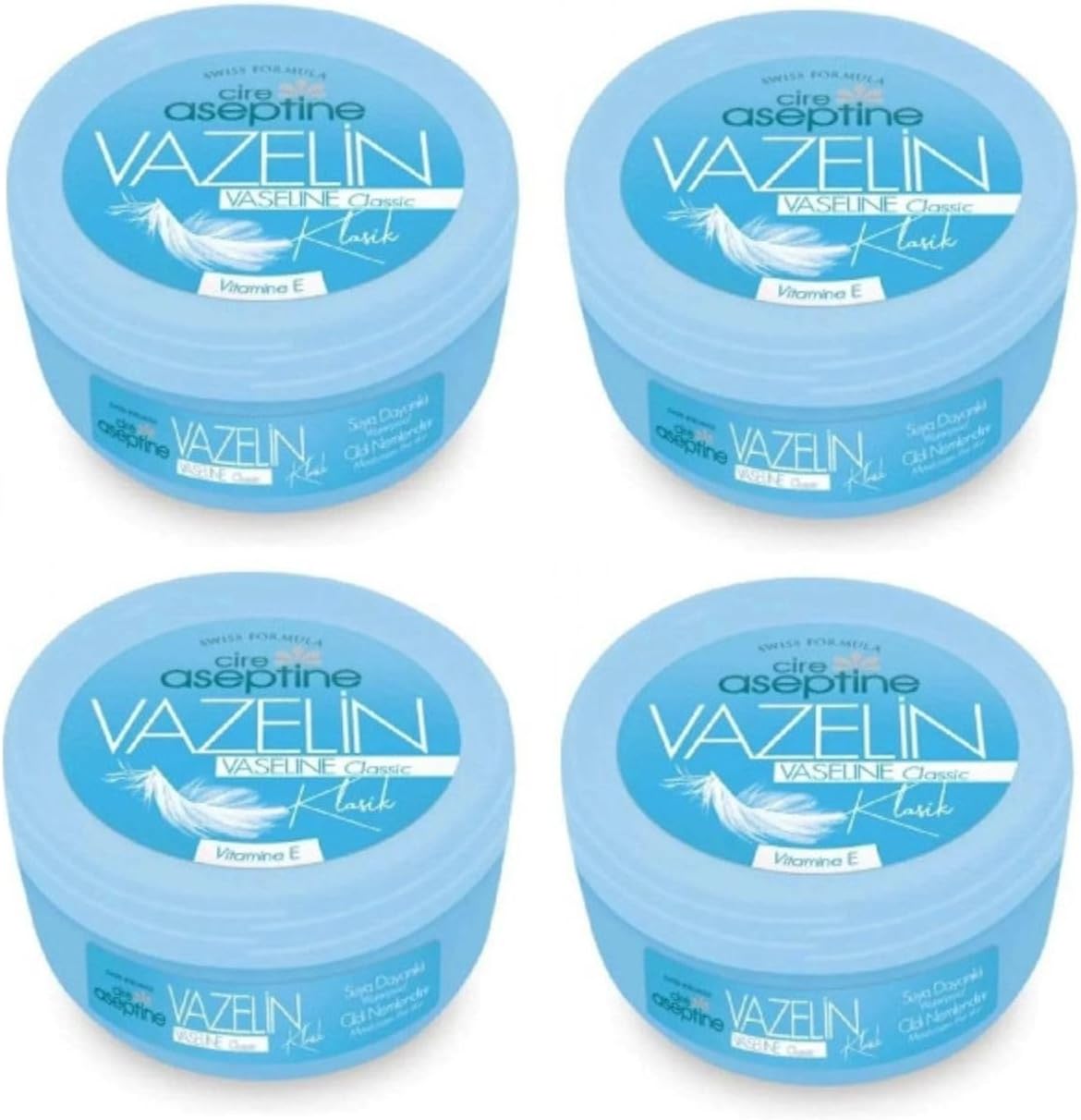 Cire Aseptine Cire Aceptine Classic Vaseline 150Ml X4 Pieces