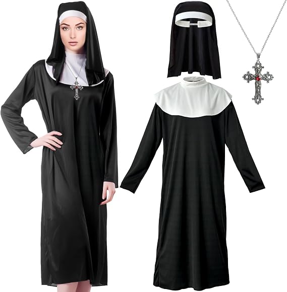 Nun Costume - Adult Nun Outfit for Halloween, Cosplay & Theme Parties