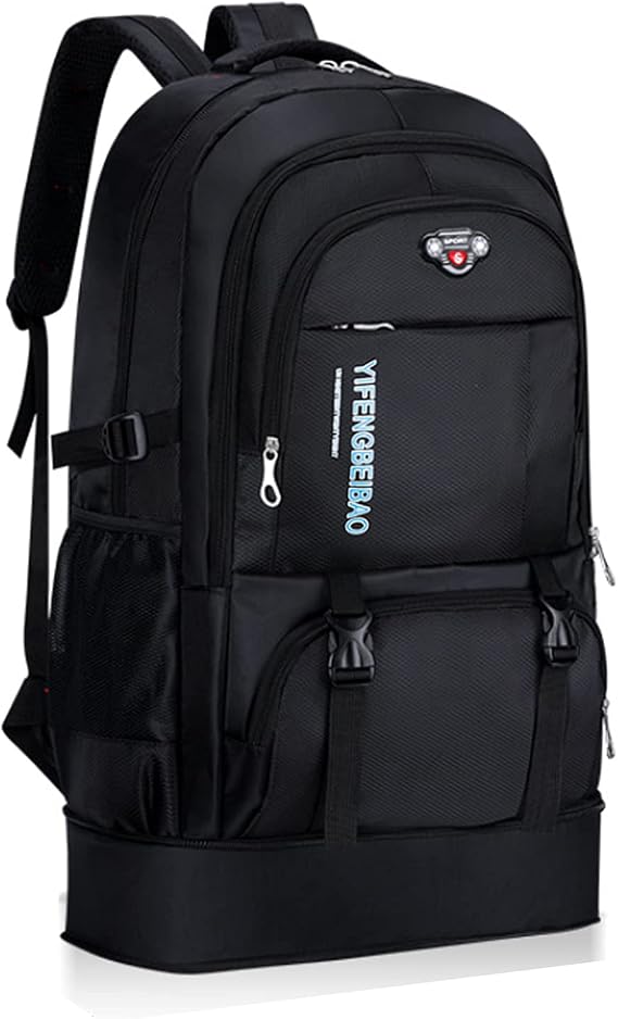 Men's Backpack, Large Capacity 50L, Rucksack, Mountain Climbing, Expandable, Multi-functional, Waterproof, Business Trip, Travel, Disaster Preparedness, Camping