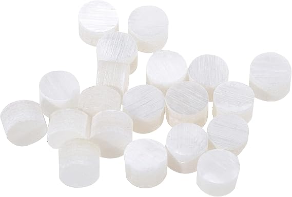 Musiclily Pro 3mm Natural Mother of Pearl Guitar Fretboard Inlay Dots, White Pearl (Set of 20)