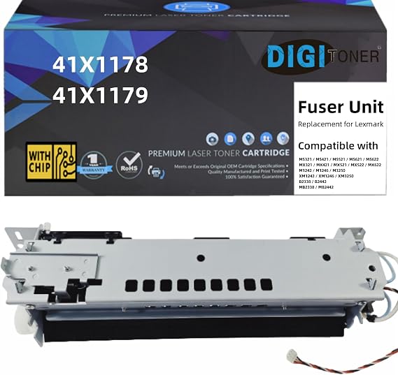 41X1178 41X1179 Fuser Unit Replacement for Lexmark MS321 MS421 MS521 MS621 MS622 MX321 MX421 MX521 MX522 MX622 M1242 M1246 M3250 XM1242 XM1246 XM3250 B2338 B2442 MB2338 MB2442 Printers (110V)