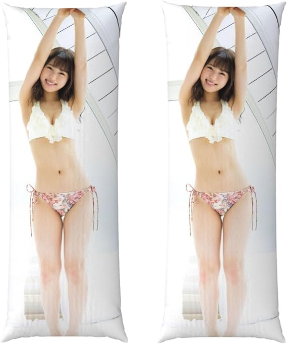 Body Pillow Cover, Shioya Nagi Saki, Life Size Body Pillow, Women's Star, Life Size Cushion Cover, Double-Sided Print, Cute, Fashion, Photo Collection, Adult Body Pillow, Manga, Pure Cotton, For Home Use, Car, Four Seasons, Long Pillow, Bedding, Soft, Comfortable, Breathable, 53.2 x 20.1 inches 137 x 51 cm