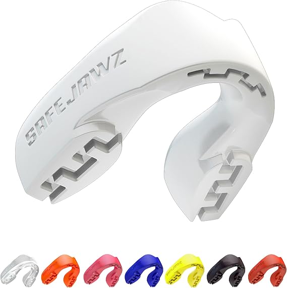 SAFEJAWZ Mouth Guard, Slim Fit Gum Shield for Adult & Junior with Case