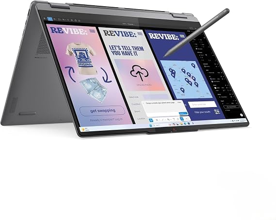 Lenovo Yoga 7 2-in-1 Laptop 16" WUXGA IPS Touchscreen Intel 8-Core Ultra 7 256V 16GB LPDDR5 1TB SSD Intel Arc 140V Thunderbolt 4 Wi-Fi 7 Backlit KB Fingerprint IR Camera Win11 Home w/ONT 32GB USB